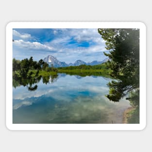 Resting at Oxbow Bend Sticker